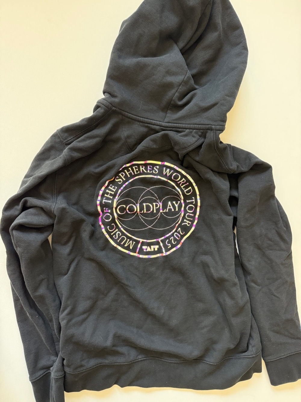 Coldplay / TAIT zip hoodie